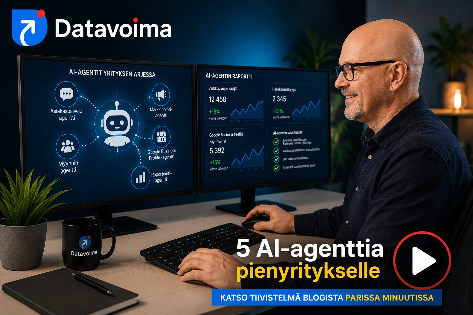 5 AI-agenttia pienyritykselle – säästä aikaa ja tehosta arkea (2026)