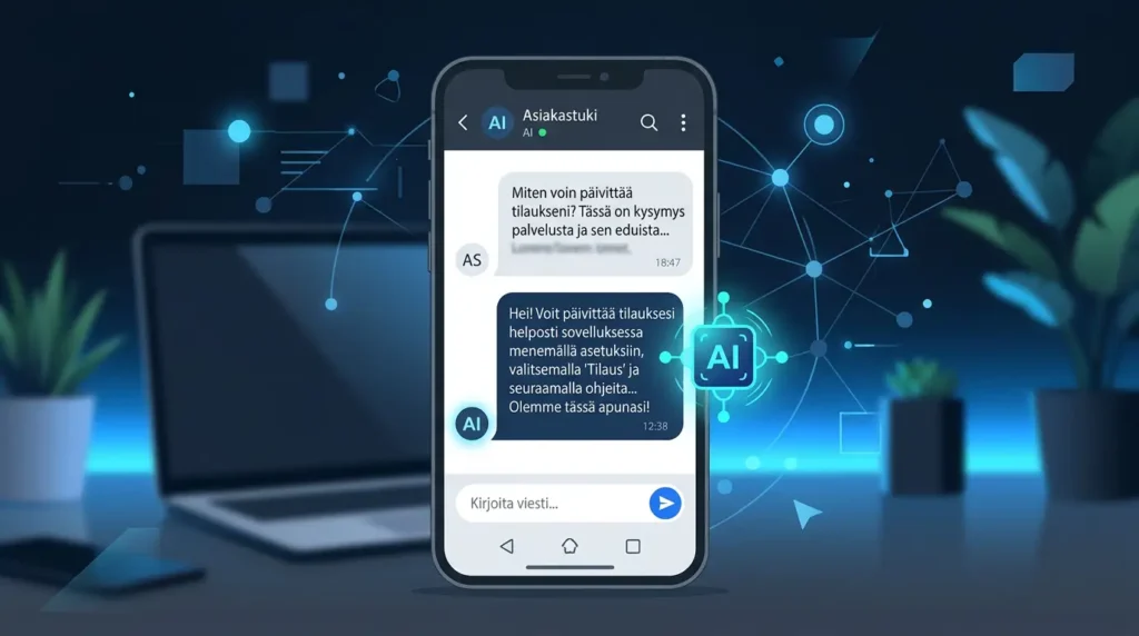AI-agentti hoitaa asiakaspalvelua ympäri vuorokauden