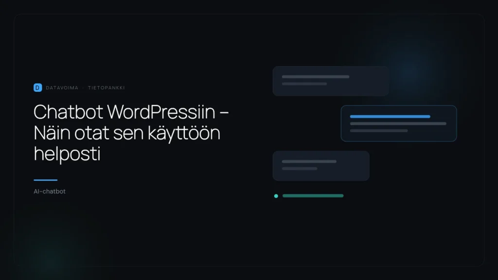 Chatbot WordPressiin – Näin otat sen käyttöön helposti