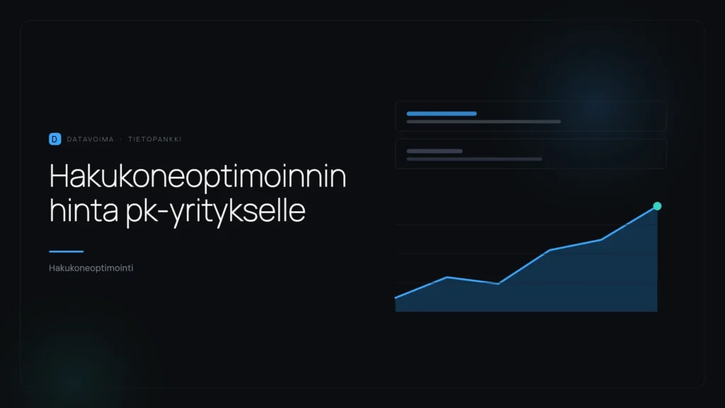 Hakukoneoptimoinnin hinta pk-yritykselle