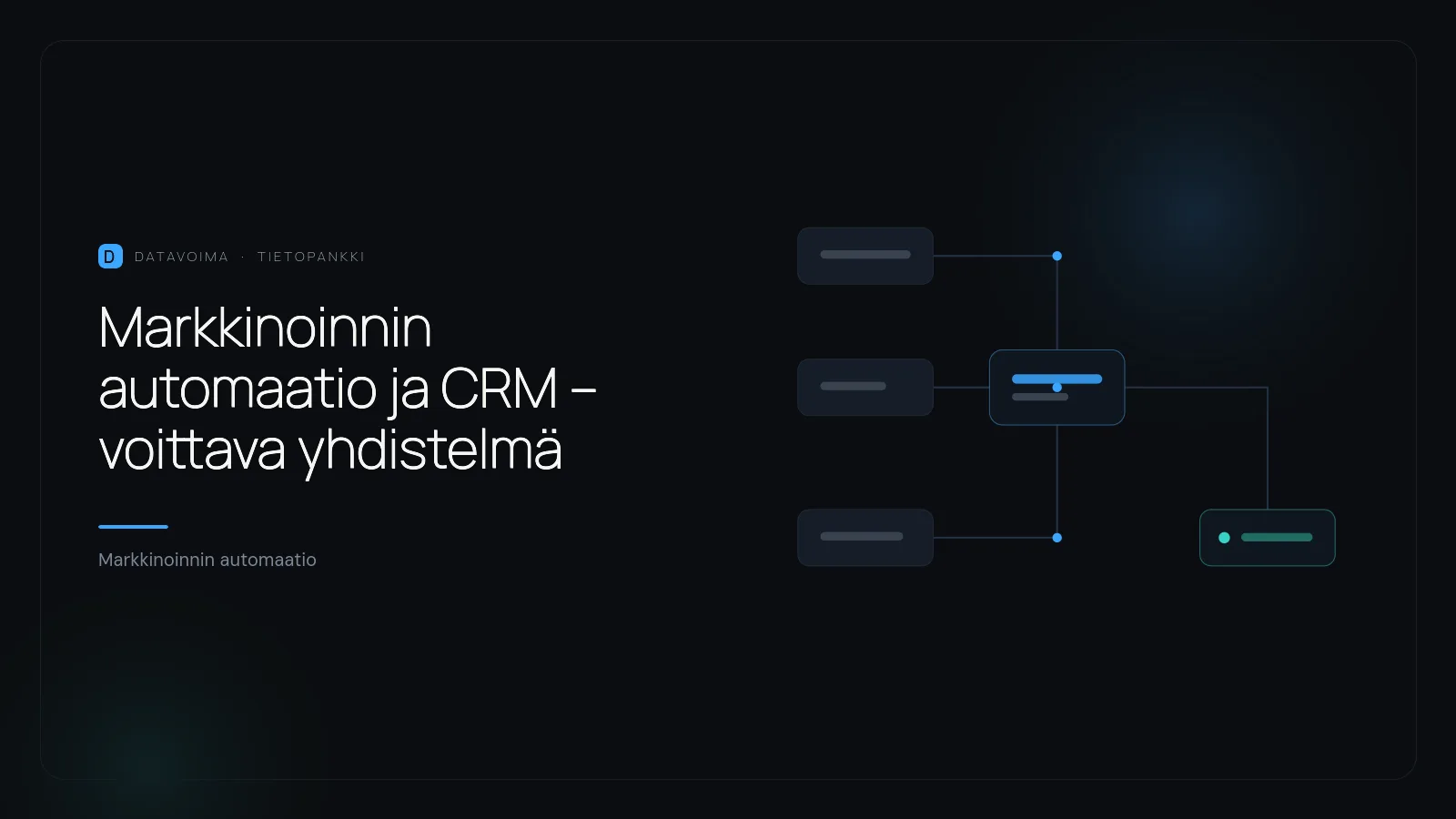 Markkinoinnin automaatio ja CRM – voittava yhdistelmä