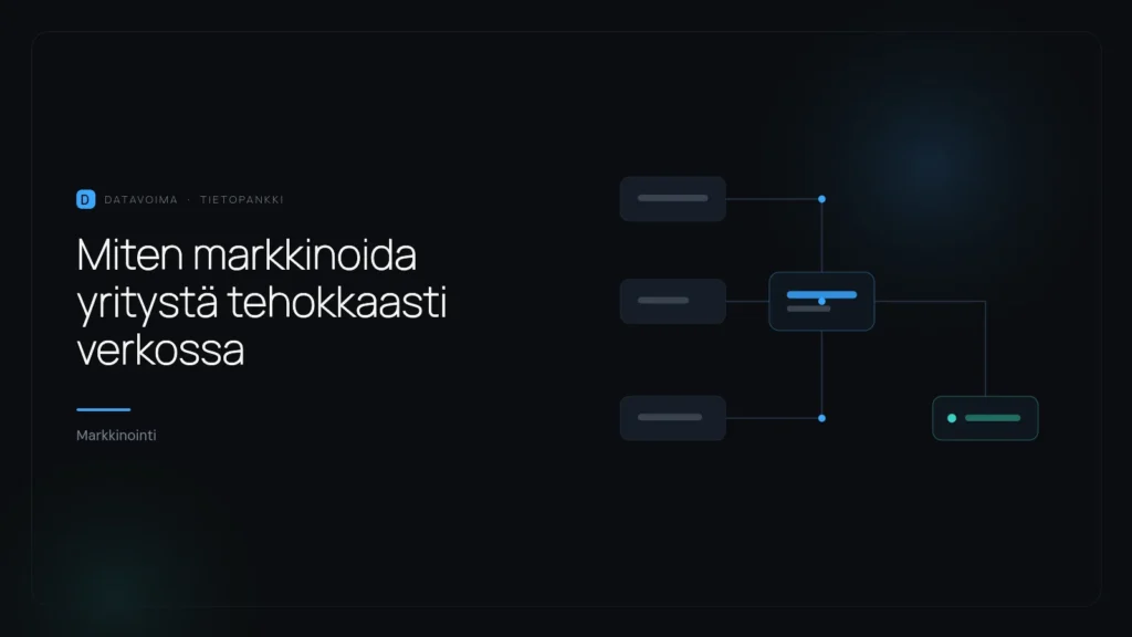 Miten markkinoida yritystä tehokkaasti verkossa