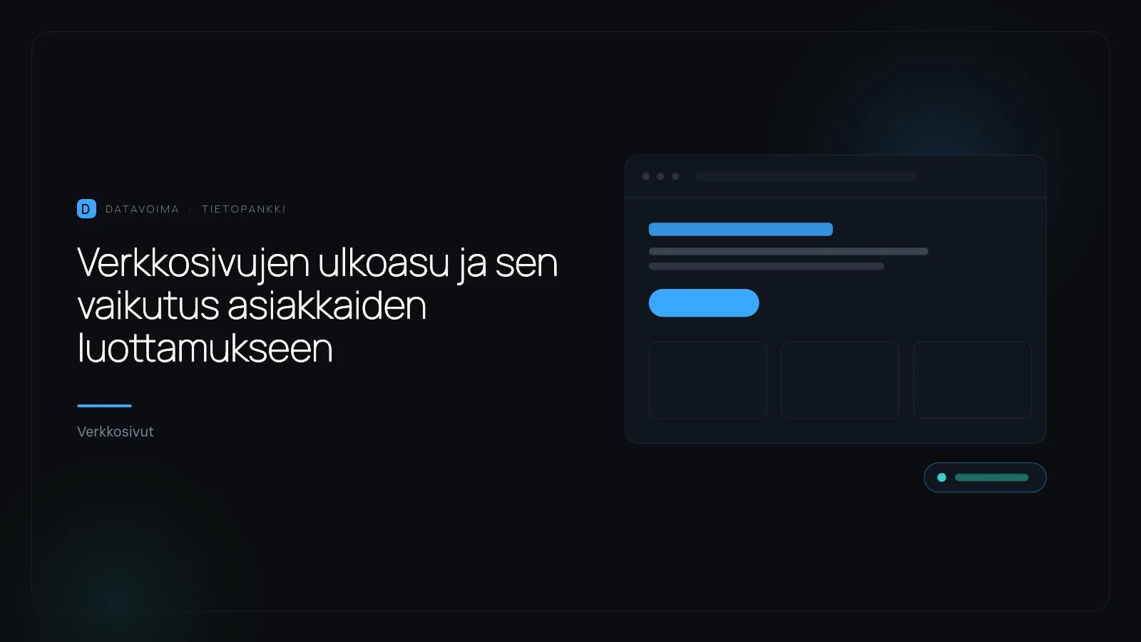 Verkkosivujen ulkoasu ja sen vaikutus asiakkaiden luottamukseen